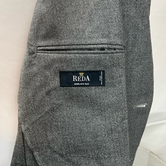 NWT Giorgio Andreani Reda 48R Gray Wool Unstructured 2-Button Blazer Jacket - Picture 8 of 11